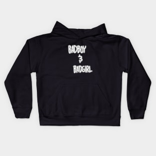 Badboy and Badgirl Kids Hoodie